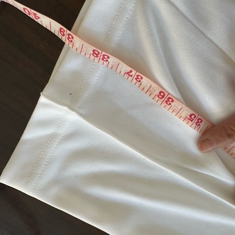 Sara Morgan Elastic Waistband Pull on White Pants Size 10 - Picture 4 of 6